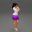 Girl-0025.jpg Woman posing wearing Fashion model in beauty dress 3D Print Model