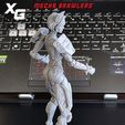 kungfu_girl_Print_03.jpg Файл 3D Cyberpunk kungfu girl 3D Print (over 180 mm)・Дизайн 3D принтера для загрузки, dextraguy