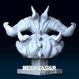 05.png Bust of Demon 3D print model