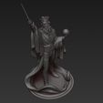 04.jpg Wizard statue 3D print model