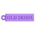 Old Skool key chain.stl Old Skool Raver keyring