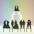 marriage_cake2.png Decoration for wedding cakes with homosexual couple