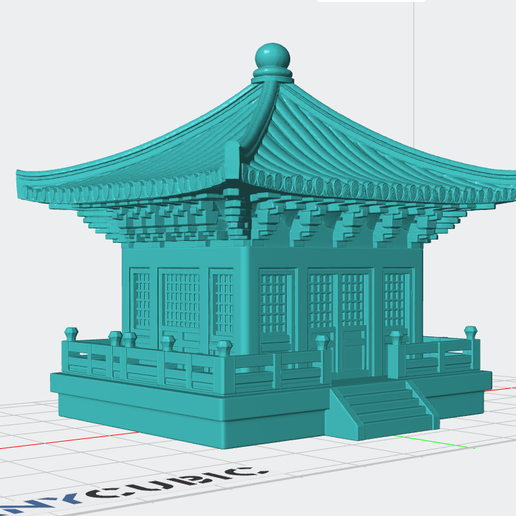 🏠 Chinesisches Haus druckbar 3・ STL Datei für 3D-Druck・Cults