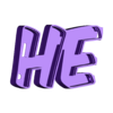 He_B_C.STL Helene Helen Helena Nome LED letras iluminadas 3 nomes