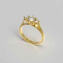 10156_1.jpg STL-Datei Solitär-Diamantring・Modell zum Herunterladen und 3D-Drucken