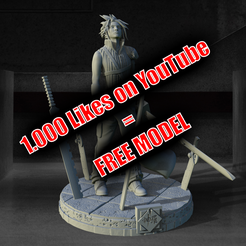 gdfgsh.png Free STL file Cloud Strife ( Free soon / Bientot Gratuit )・3D print design to download