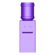 Water Cooler.obj 1:64 Scale Water Cooler & Bottle - Water Dispenser