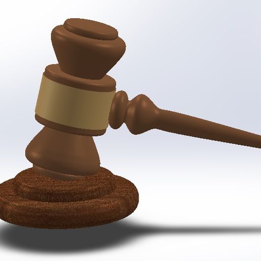 Download STL file Judge Mallet • 3D printable model ・ Cults