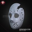 Jason_Broken_Mask_3D_Print_Model_STL_File-_07.jpg Jason Mask Friday The 13th Broken Halloween Cosplay