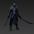 Noble-Warrior-of-the-Shadows-2.jpg Noble Warrior of the Shadows – 3D Printable Armored Drow Knight Figure Model