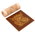 z2.png Highland Cow & Calf Texture Roller STL File - Farm Animal Clay Tool - Digital Download