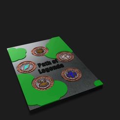 photo_5769264346076136222_y.jpg Файл 3D Набор из 5 подробных покемонов Paldea Titans Badge (20% Disocunt) [с контейнером]・Модель для печати в 3D скачать