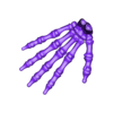 Right Flexi Skeleton Hand Upright.stl Flexi Print-in-Place Skelett Hand