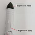 big missile head tn! big missile body ») . lh big missile handle 1.75mm filament big missile base Rolling Thunder OP Legacy Bulkhead upgrade kit
