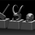 zbrush.png Thor, Loki and IronMan Keycaps 3D Mechanical Keyboard