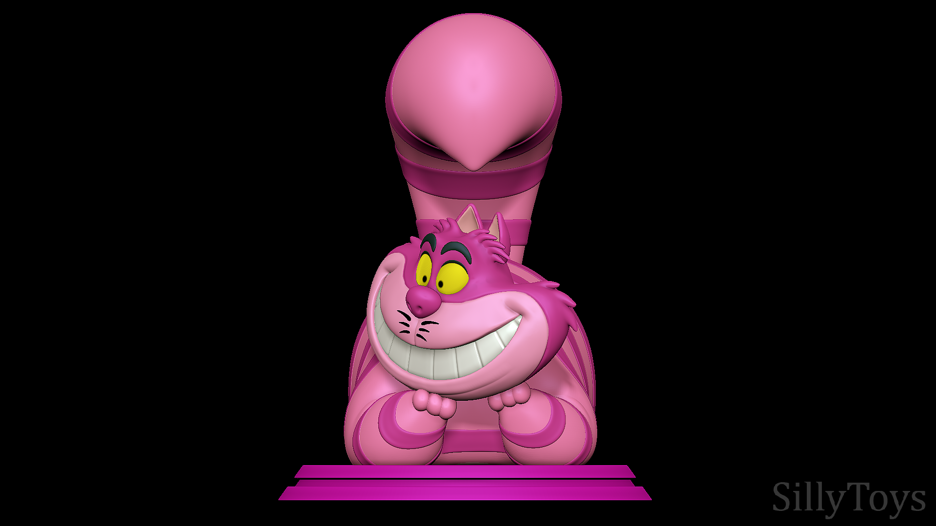 4~1.png STL file Cheshire cat - Alice in Wonderland・3D printable design to download, SillyToys