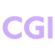 cgi_logo_text.stl CGI company logo model
