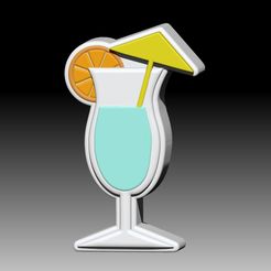 TropicalDrink.jpg STL file TROPICAL DRINK SOLID SHAMPOO AND MOLD FOR SOAP PUMP・3D printer model to download