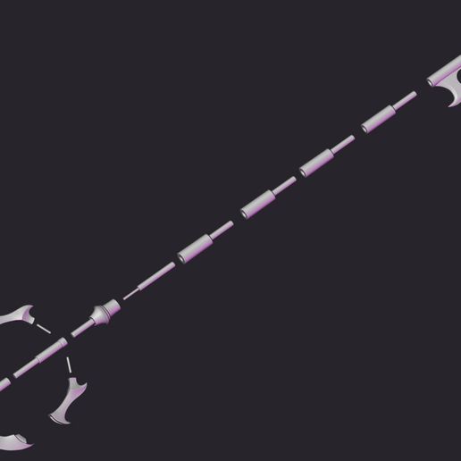 Render_01.jpg Kingdom Hearts - Cosplay Prop - Ansem, Keyblade of the Heart