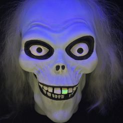 Hat Box Ghost Head (with Hat), Disneyland, Haunted Mansion 5" tall with and without supports, Hatbox Ghost