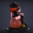 WitchPinup_Pumpkin_Render03.jpg Witch Pinup - Pumpkin 3D print model