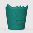 GENGAR-MACETA.png Flower pot STL