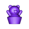OSO CUPCAKE.stl OSO CUPCAKE - CANDLE / VELA