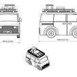CAMPERVAN-MAIN-LUGGAGE-DIMENSIONS.jpg Campervan Toy. Full Set. Surfboard, Luggage, Bed and Tent.
