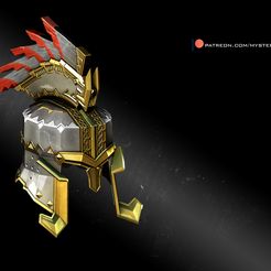 00Render.jpg Archivo 3D Casco enano inspirado en Dain Ironfoot・Objeto imprimible en 3D para descargar
