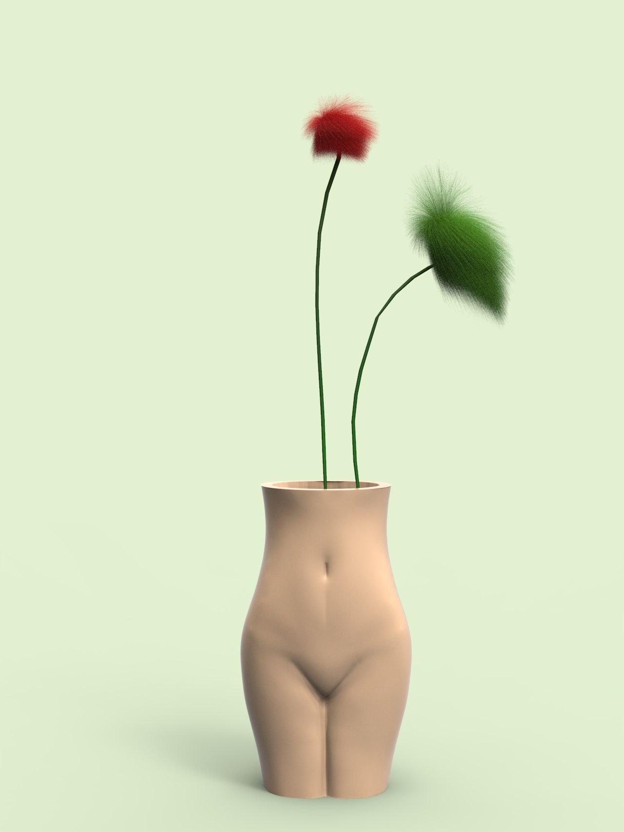 untitled.62.jpg Télécharger fichier OBJ gratuit Vase féminin • Design pour imprimante 3D, h3ydari96