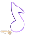 The Bost Cuttors, for your cookies! °° Music note Cookie cutter & Stamp