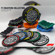 Helvetica-World.png Set Formula 1 Coasters | Formula One Coasters | F1 Coasters | Formula One Teams Collection