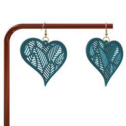 Screenshot-2023-05-08-203558.png STL file HEART EARRINGS・3D print object to download