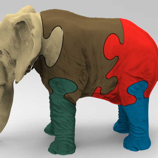 elephant2.png Elephant mini puzzle