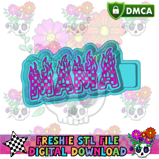 Flaming Mama STL Freshie Housing