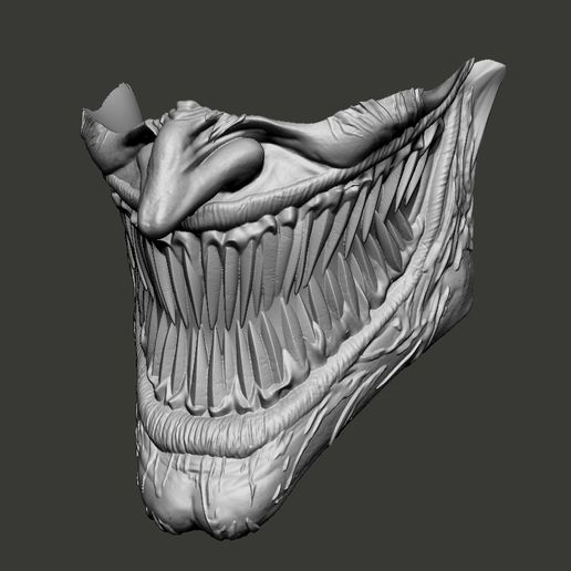 🃏 Joker and Venom Joker Smile Face mask・ STL File for ・Cults