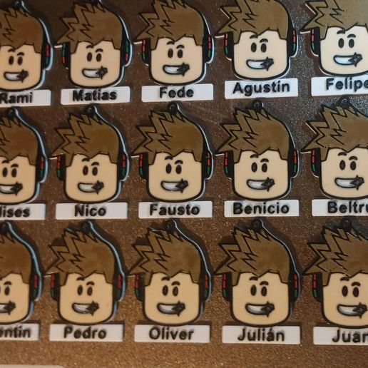 Editable roblox keychain