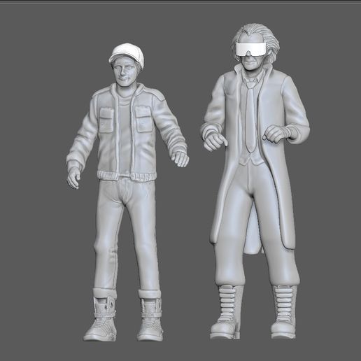 8.jpg MARTY MCFLY DOC EMIT BROWN stand BACK TO THE FUTURE 2 FIGURINE MINIATURE 1:24 3D PRINT