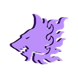 Grimbloods-Icon_Flat.stl Wolf Pack Flat Icons