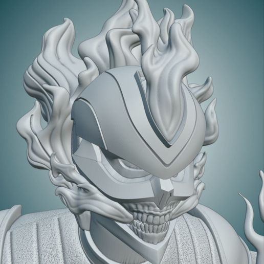 👻 Ghost Rider Marvel comics 3d model figure 3D print model・ 3D File for ...