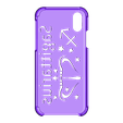 Case iphone X y XS Saguittarius_fixed.stl Case Iphone X/XS Sagittarius sign