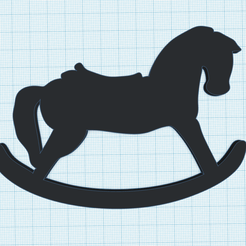 rocking-horse.png Archivo STL Caballo balancín・Objeto para impresora 3D para descargar