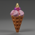 Waffle-Cone-Paint_007.png Waffle cone in unicorn style
