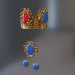 1.png 3D file Princess Peach mario Full Set・3D print object to download