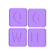 4Rojo.stl Braille alphabet, Braille alphabet, Braille alphabet