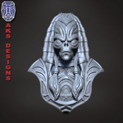 AEA_Bas_relief_v1_k1.jpg Файл 3D Инопланетный египетский Анубис Настенное украшение барельеф・Шаблон для 3D-печати для загрузки