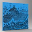 The_Great_Wave_off_Kanagawa_01.jpg Minecraft 3DPrinting Art Tile - The Great Wave Off Kanagawa -