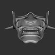 5.jpg Half Samurai Mask 3D print model