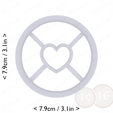 heart_donut~2.75in-cm-inch-top.png Heart Donut Cookie Cutter 2.75in / 7cm