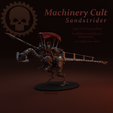 MCStrider-1.png [Tabletop Minis - Presupported] >> Machinery Cult Sandstrider - close-quarters engagement variant